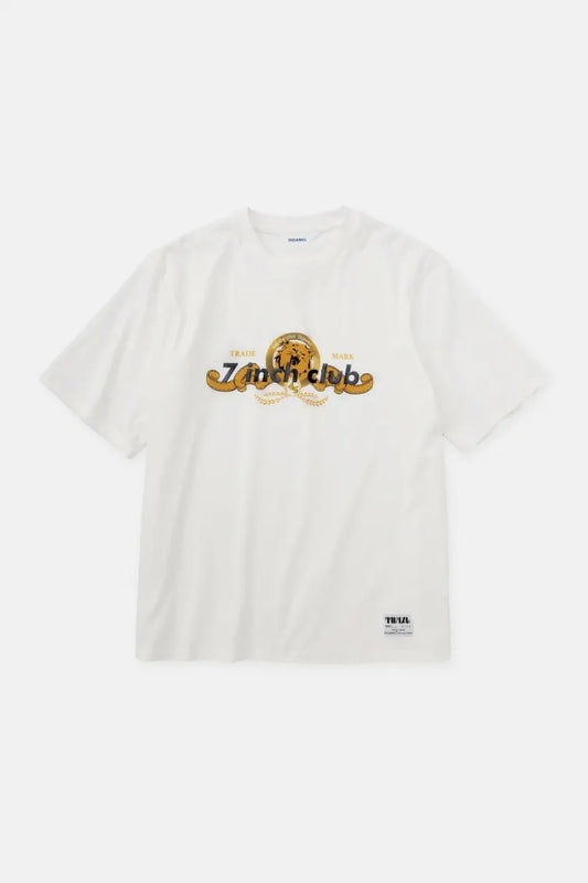 7 inch club T-shirt / WHITE, BLACK (カクバリズム×DIGAWEL)