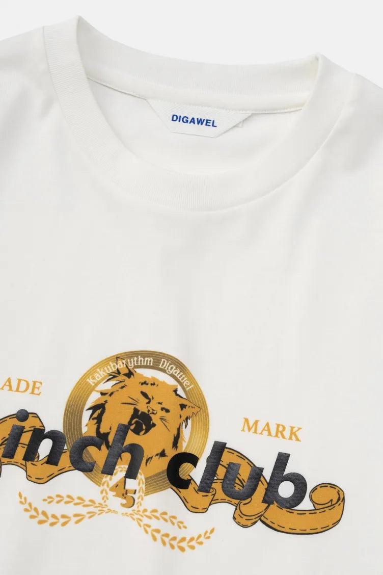 7 inch club T-shirt / WHITE, BLACK (カクバリズム×DIGAWEL)