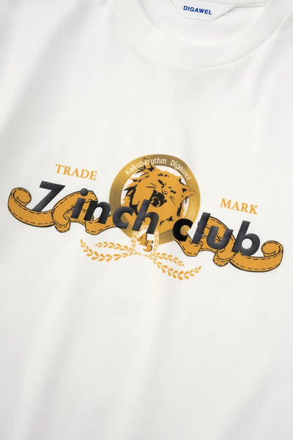 7 inch club T-shirt / WHITE, BLACK (カクバリズム×DIGAWEL)