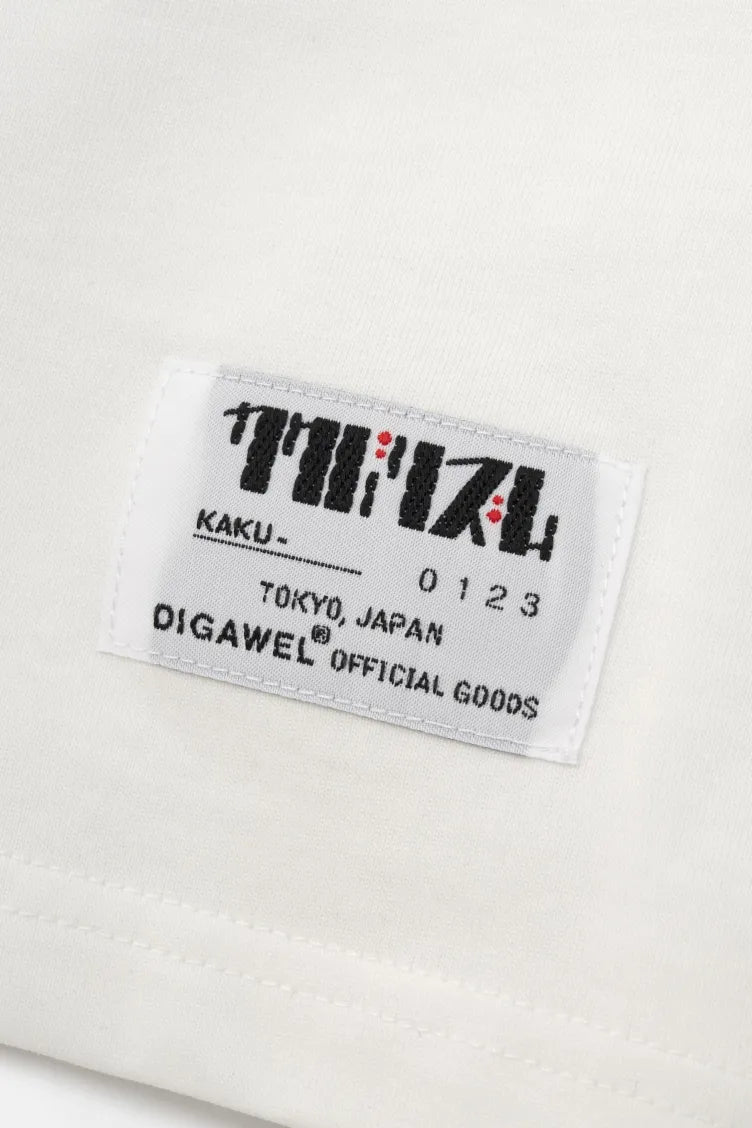 7 inch club T-shirt / WHITE, BLACK (カクバリズム×DIGAWEL)