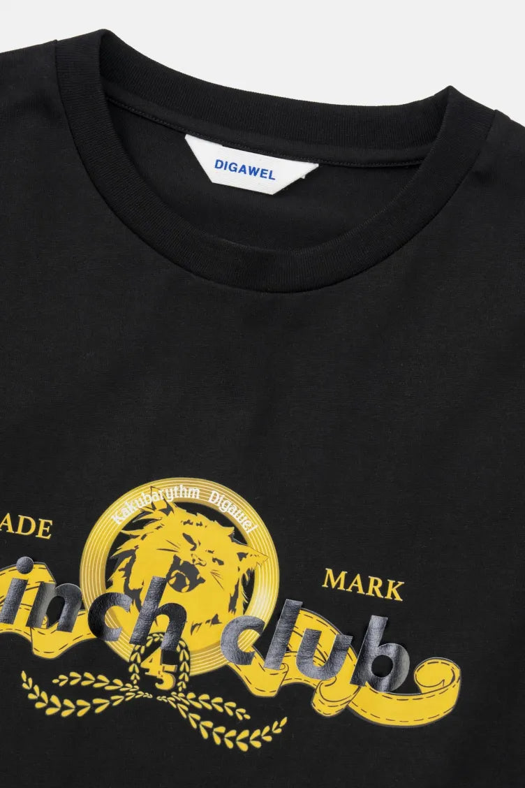 7 inch club T-shirt / WHITE, BLACK (カクバリズム×DIGAWEL)